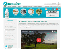 Tablet Screenshot of benefect.com